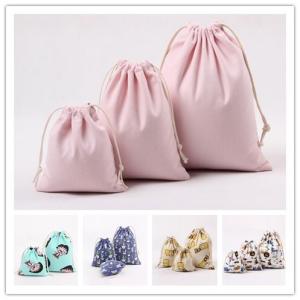 Satin Strings 30*25cm 8oz Canvas Gift Packing Pouch