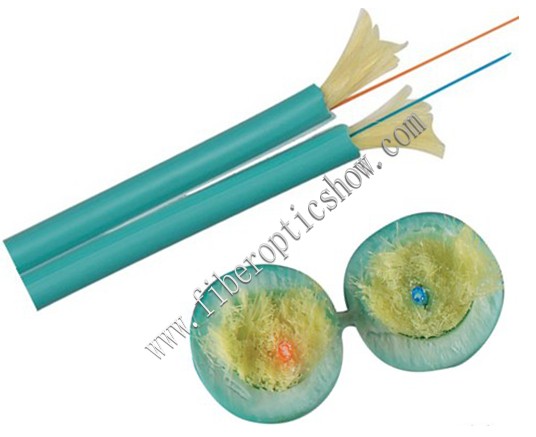 Teal Zipcord Indoor Fiber Optical Cable