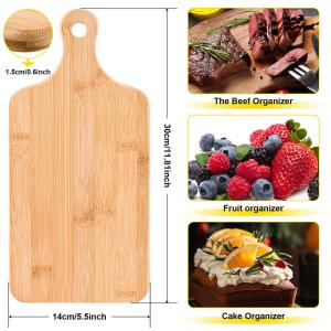 Kitchen Thick Large Bamboo Cutting Board with Handle Personalized Customized