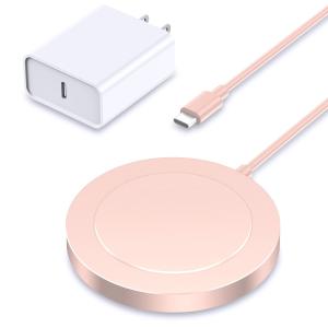 Fast Charging Cable Included Mag-Safe iPhone Magnetic Charging Pad for Wireless