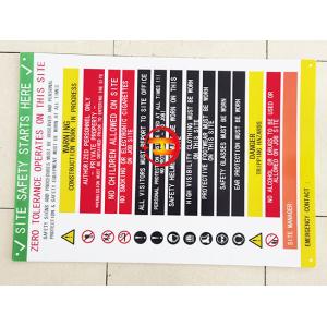 Corona Treated corrugated plastic signs with Multi-Color Printing