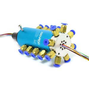 M5 8 Channel Hybrid Electrical Rotary Joint Hydraulic Slip Ring