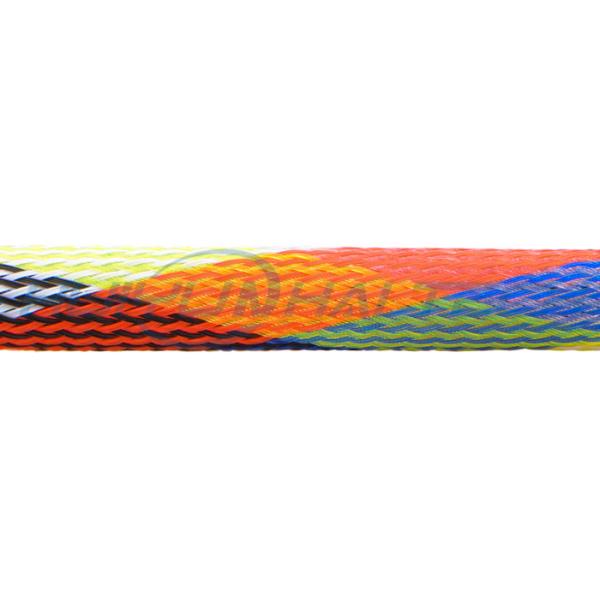 High Temperature Resistant PET Expandable Braided Sleeving For Cable Insulation Protection