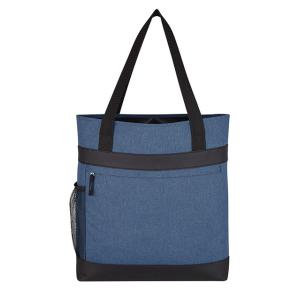 600D Poly Canvas Reusable Tote Shopping Bags With Custom Printed Logo