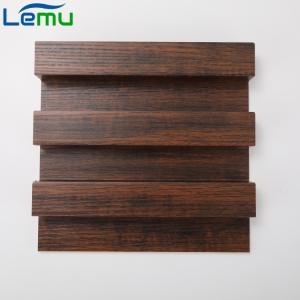 Modern Simplicity Damask WPC Laminated Fluted Flat Wall Panel for Indoor