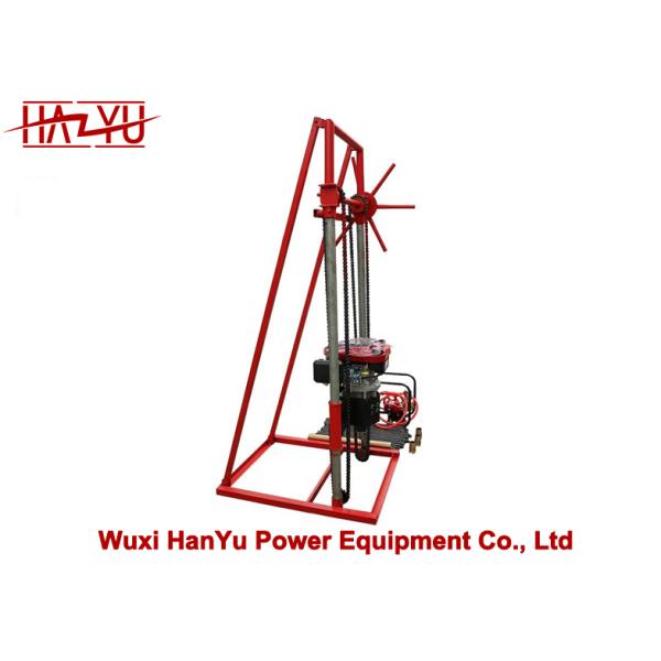 Quality Gasoline Portable Sampling Rig 30m Depth Manual Winch for sale