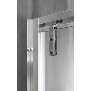 Elegant Shower Door With Chromed Profile For Contemporary Bathrooms