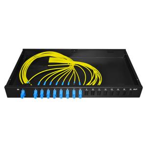 Fixed Rack Mounted 1U 1X32 PLC Splitter FTTH Patch panel