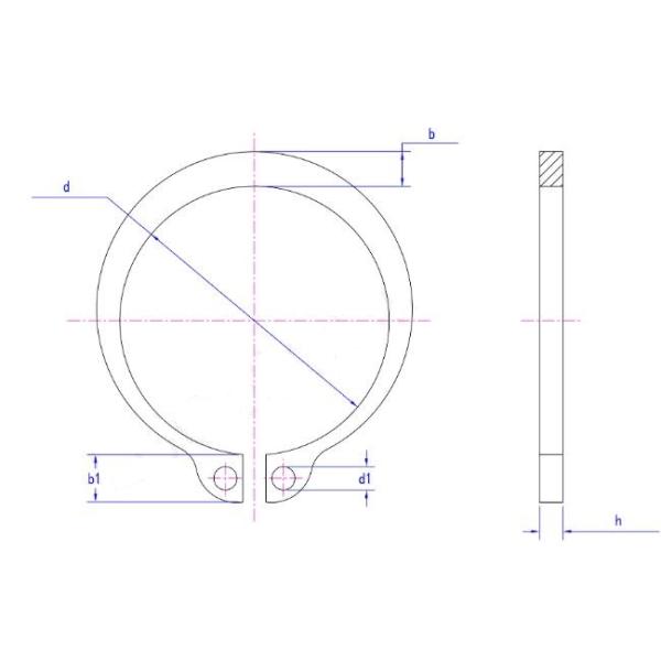 Spring Steel DIN 471 External Circlips Retaining Rings For Shafts