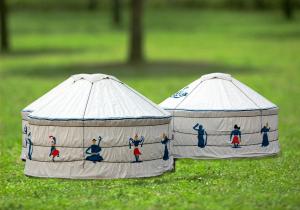 Wholesale Modern Small Mongolian Yurt Tent UV - Resistant With Soft Taffeta Inside Layer from china suppliers