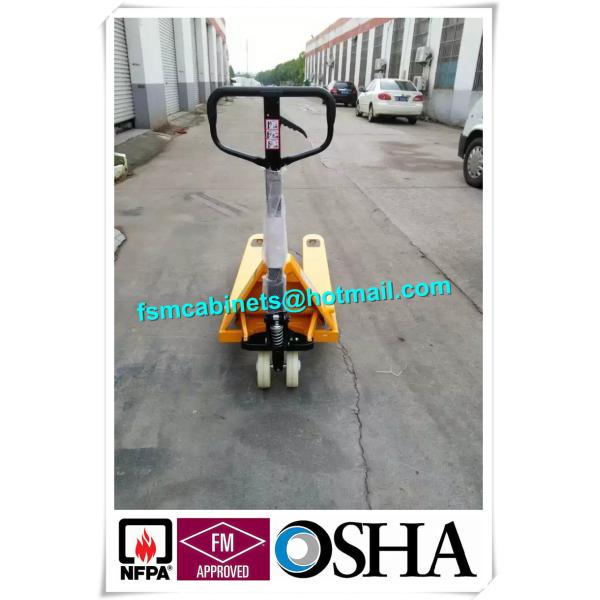 Hydraulic Trolley And Cargo Stacker , Industry Fire Resistant File Cabinet For Oil Drum