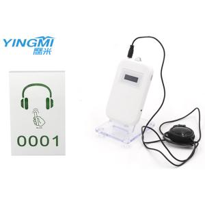 Museum Visiting Wireless Tour Guide System Ear - Hanging Receiver RFID