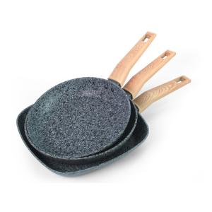 China Bakelite Handle Round 3003 AL 20cm Stackable Cookware Sets on sale