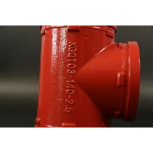 Corrosion Resistant Mechanical Grooved Tee / Easy To With Groove Type Clamps