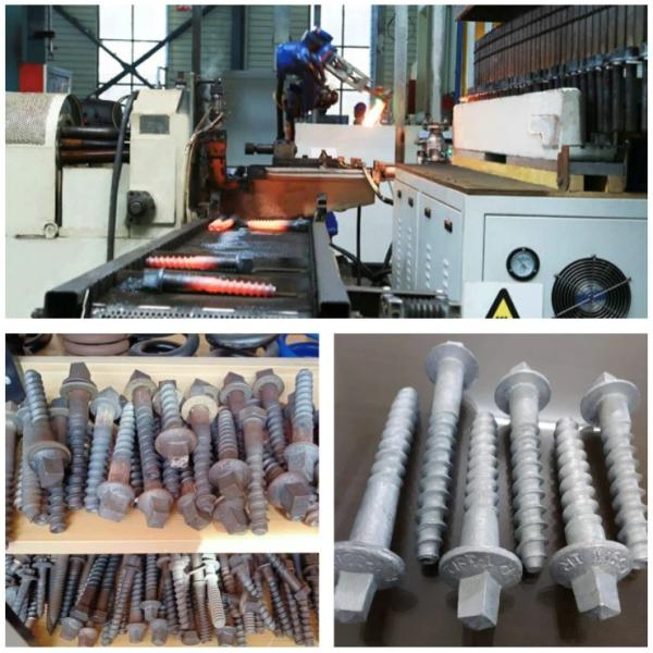 Durable Corrosion Resistant Rail Fasteners Screw Spike For Railway Fixing