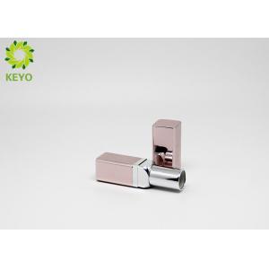 Aluminum Material Lipstick Tube Container Square Shape Custom Logo Acceptable