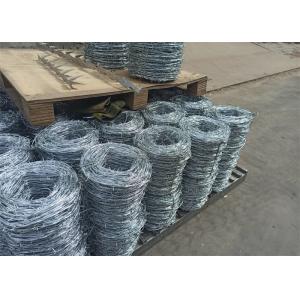 Hot Dipped Galvanized Barbed Wire Reverse Twist 20cm Aperture