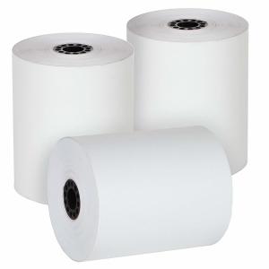 Wholesale 100% Wood Pulp Thermal Cash Register Rolls , Pos Terminal Paper Rolls Evenly Coating from china suppliers