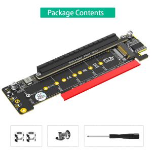Dual NVMe PCIe 4.0 Adapter for M.2 SSD, 18x9cm, 1 Year Warranty