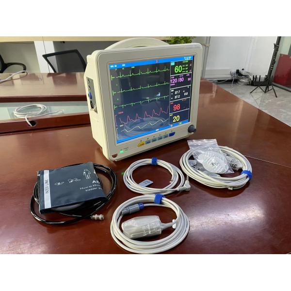 12.1 Inch TFT LCD Multiparameter Portable Patient Monitor With EtCO2 ECG SPO2