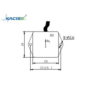 Aircraft Stability Control Linear Acceleration Sensor , Uniaxial Accelerometer