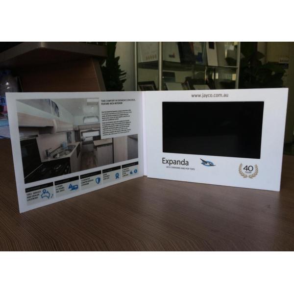Convenient Folded Recordable Video Greeting Card Promotional Video Brochure