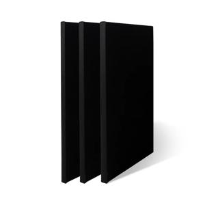 Customizable Black Stretched Blank Black Stretched Painting Canvas Boards