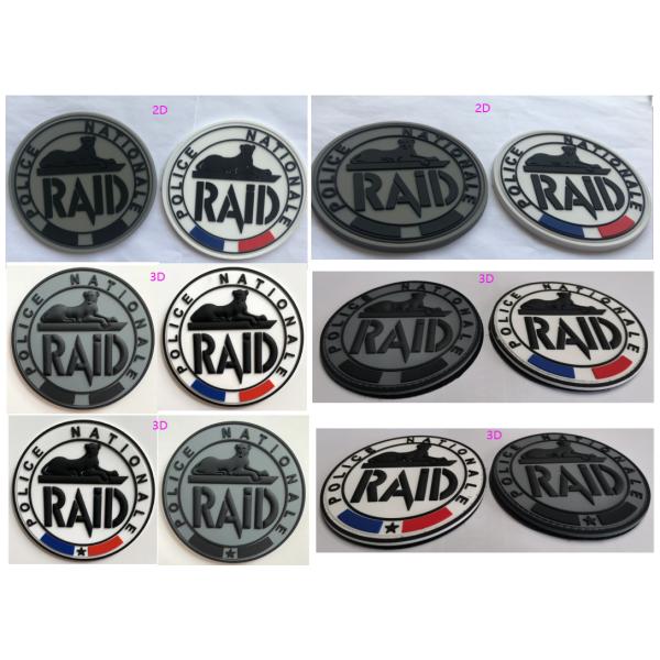3D Emboss Morale PVC Patch PMS Color 9C Washable Silicone Rubber Patch