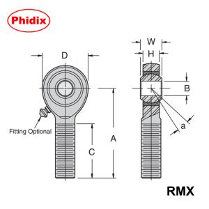 RMX/RMX-T Series Heavy-Duty PTFE-Lined Rod Ends | High Load Capacity for