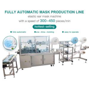 Efficient 3 Ply Mask Making Machine Outer Inner Ear Band 300-500 Tablets / Min