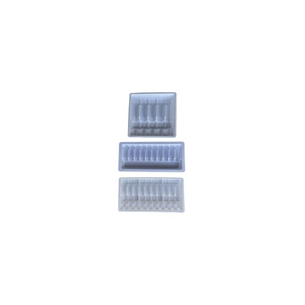 Blister Tray Packaging For Medicine Water Injection 1ml 2ml 5ml 10ml PET Ampoule Tray Customization