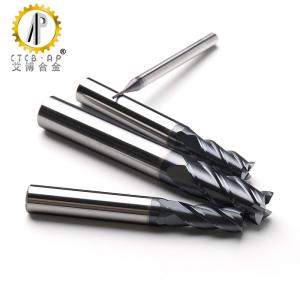 TiAlN Coating Tungsten Carbide CNC Milling Cutters HRC 58