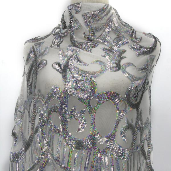 Different Color Stretch Sequin Fabric used for dressing