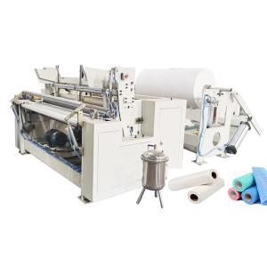 full-automatic toilet tissue paper roll perforating rewinding machine