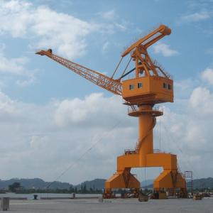 Container Lifting Level Luffing Jib Crane Heavy Capacity 50Hz