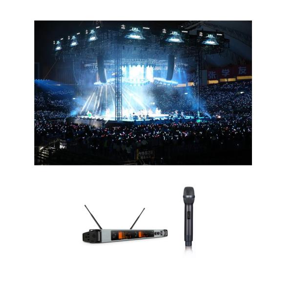 Quality Enhanced AF Frequency Range UHF Wireless Microphone 600 Selectable Frequencies for sale