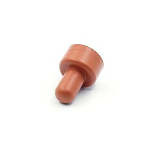 Brown Rubber Silicone Stopper 70 Shore 80 Shore Rubber Plug Laboratory