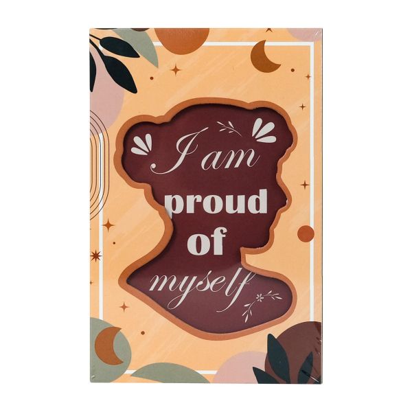 I'm Proud of Myself Daily Self Care Journal Hollow Cover Hardcover Notebook for Students Reduce Stress & Improve Mental Health