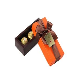 Wholesale 3pcs chocolate lid and base gift box Folding 6 pcs chocolate packaging box from china suppliers