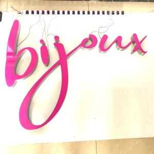 ODM Building Cursive Letters 3d Letter Sign Metal Illumianted Board Acrylic