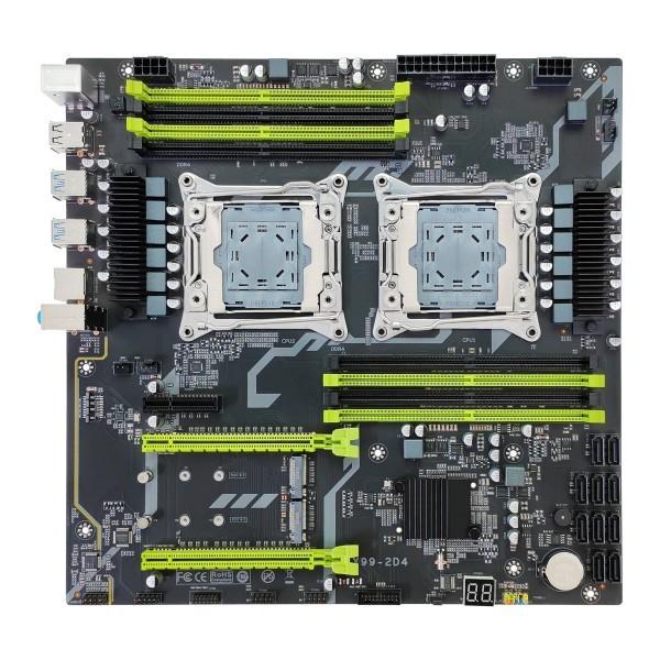 Quality Dual Processor Server Motherboard DDR4 Lga2011 V3 V4 CPU Supported for sale