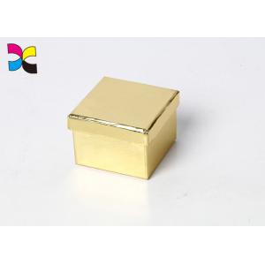Customized Paper Printed Cardboard Flat Folding Gift Box Golden Color Eco -