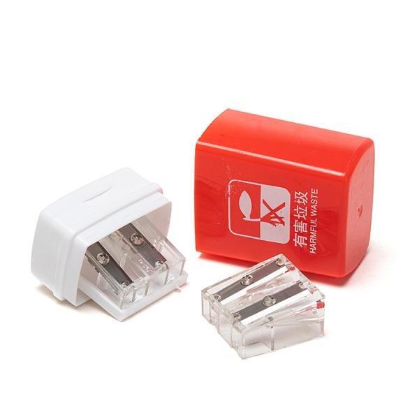 Office Garbage Trash Can Cartoon Pencil Sharpener Double Hole