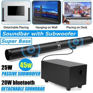 Wholesale 2.0 Channel Wireless Bluetooth Soundbar 80W With Remote Control from china suppliers