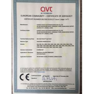 SUZHOU NEW IGOR ELECTRIC & TECHNOLOGY CO.,LTD Certifications