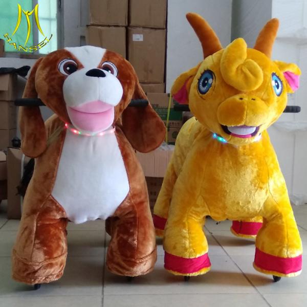 Quality Hansel kiddie rides coin operated machine	and arcade games animal ride made in china with rideable toys plush ride for sale