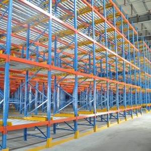 Industrial Cold Storage Carton Flow Shelving Roller Conveyor System For