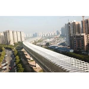 Fireproofing Highway Sound Barrier , Cold Rolled Freeway Noise Barriers