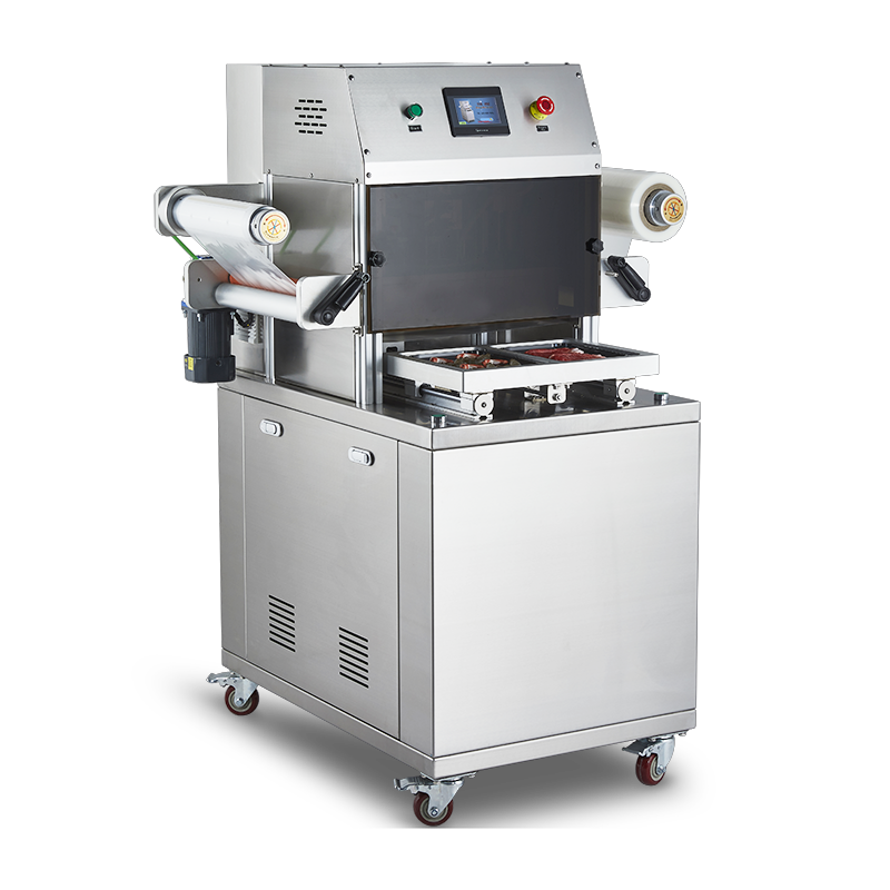 Fully Automatic Vacuum Skin MAP Packaging Sealing Machine DQ330VSL with Food Grade 304 Stainless Steel