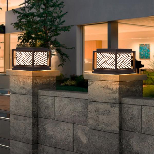 Solar Garden Light Simplicity Acrylic Post Light for Modern Outdoor Lighting Solutions